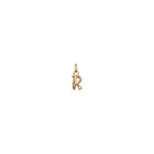 Charm letra R peque&ntilde;a en oro 18k